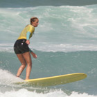 Surfing in the Lanzarote in the Canary Islands